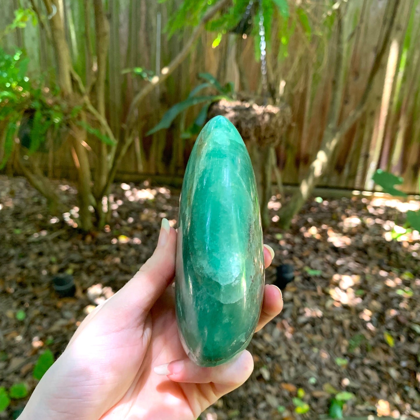 Polished Green Fuchsite Free Form 660g Specimen From Madagascar