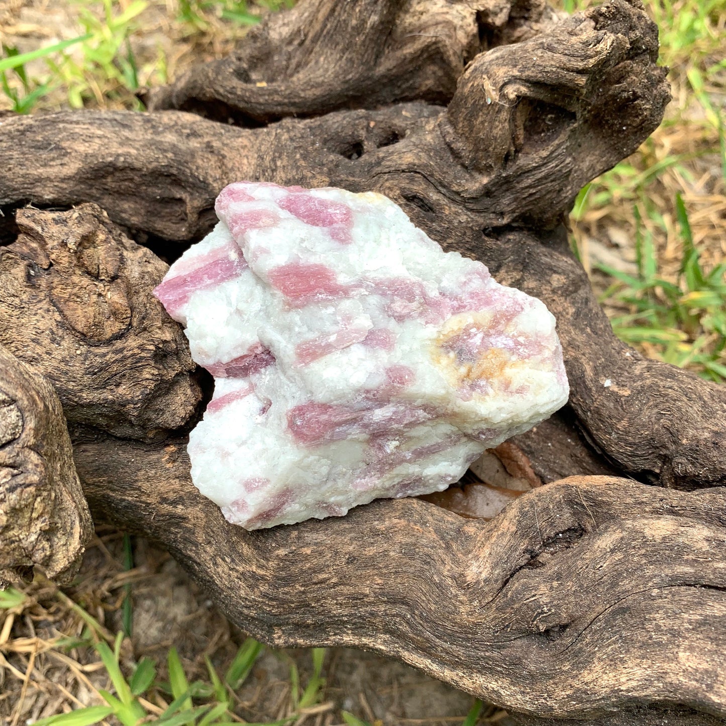 Rubellite/ Pink Tourmaline with Quartz with Lepidolite 232.5g From Minas Gerais Brazil Specimen