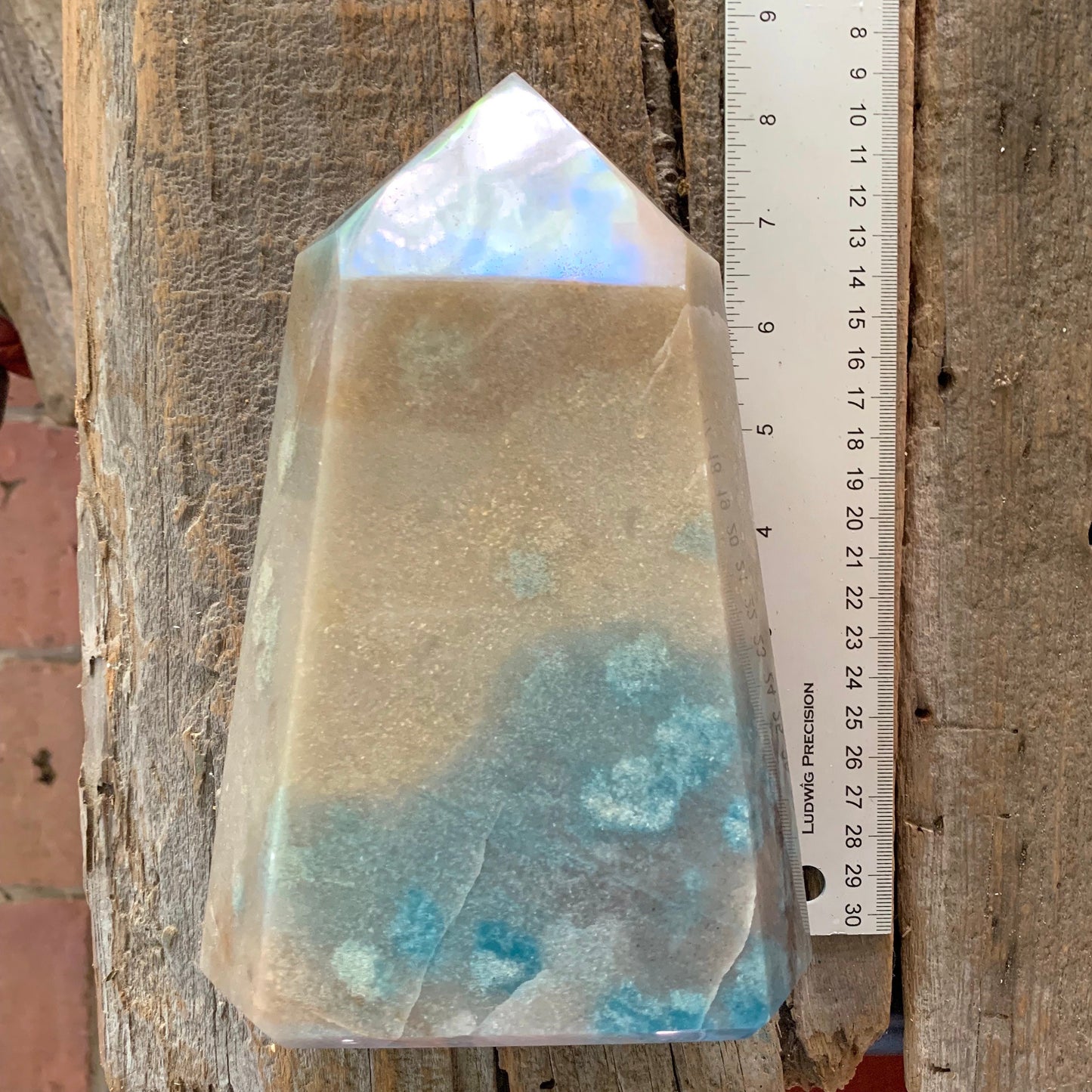 Rare Trolleite with Lazulite Polished Point From Brazil 2820g Specimen