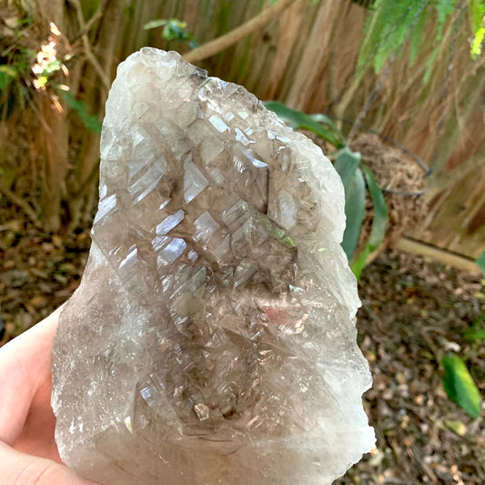 Smokey Elesital Quartz from Minas Gerais Brazil, 780g Specimen Collection Reiki