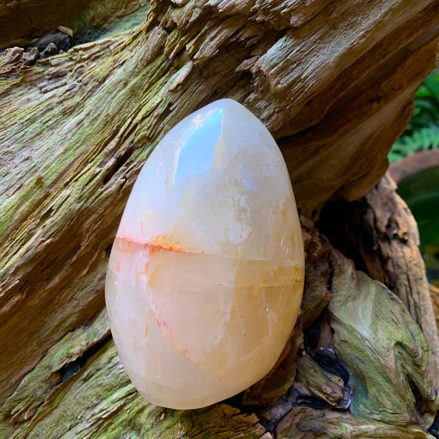 Yellow Golden Healer/Hematoid Quartz Free Form 700g From Madagascar With Hematite
