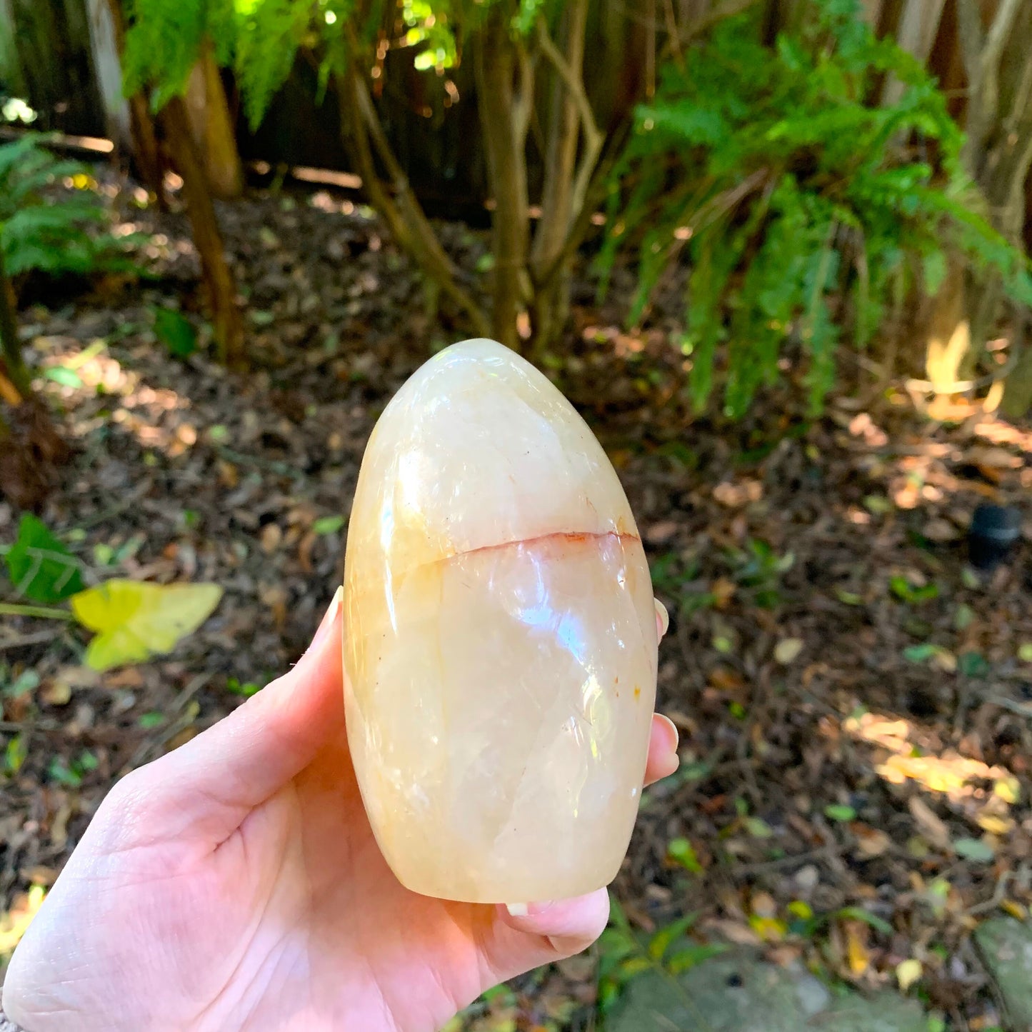 Yellow Golden Healer/Hematoid Quartz Free Form 700g From Madagascar With Hematite
