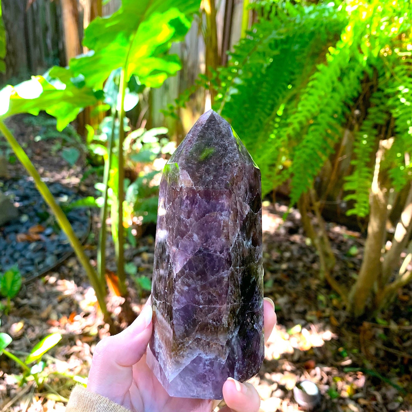 Polished Amethyst Super 7 Quartz Point 625g Specimen From Minas Gerais Brazil