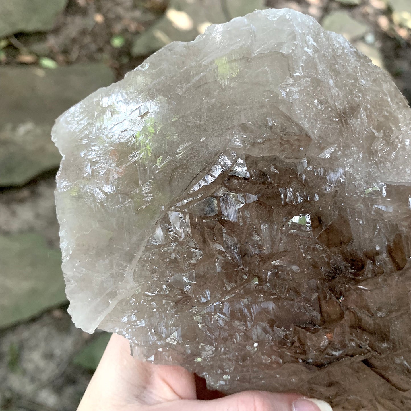 Smokey Elesital Quartz from Minas Gerais Brazil, 780g Specimen Collection Reiki