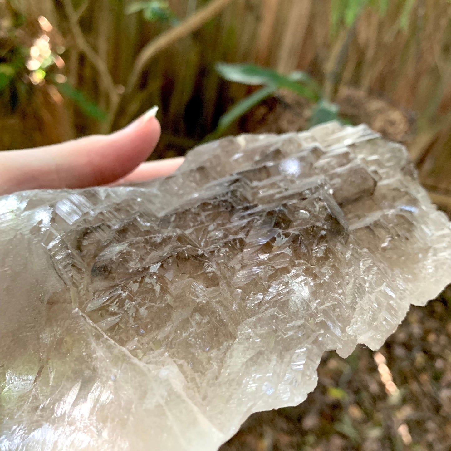Smokey Elesital Quartz from Minas Gerais Brazil, 780g Specimen Collection Reiki