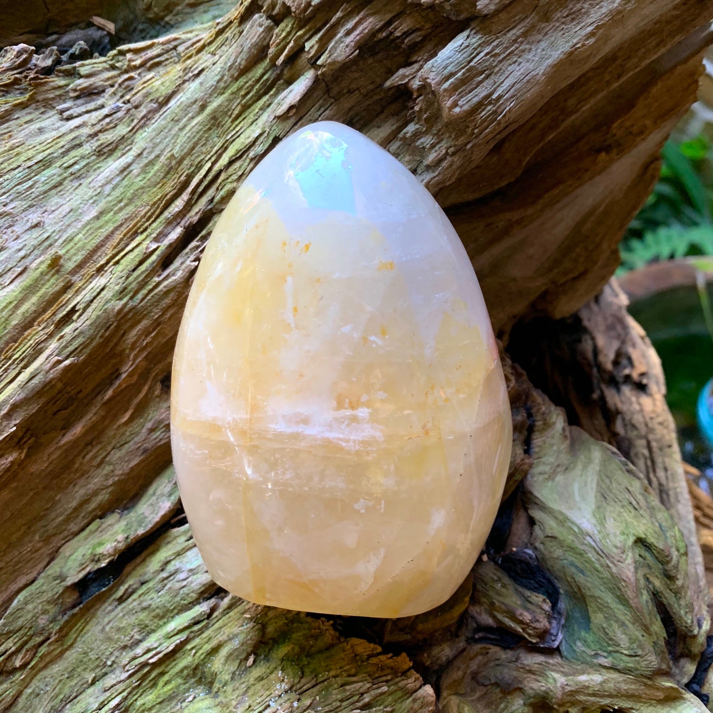 Yellow Golden Healer/Hematoid Quartz Free Form 700g From Madagascar With Hematite