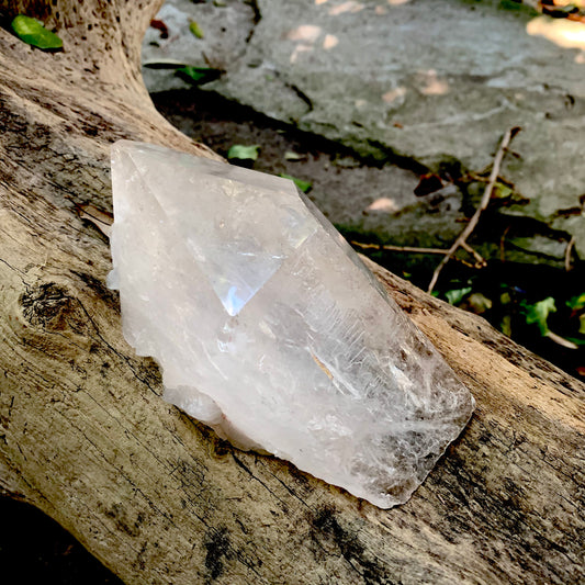 Iron Included Quartz Point Specimen 720g From Minas Gerais, Brazil