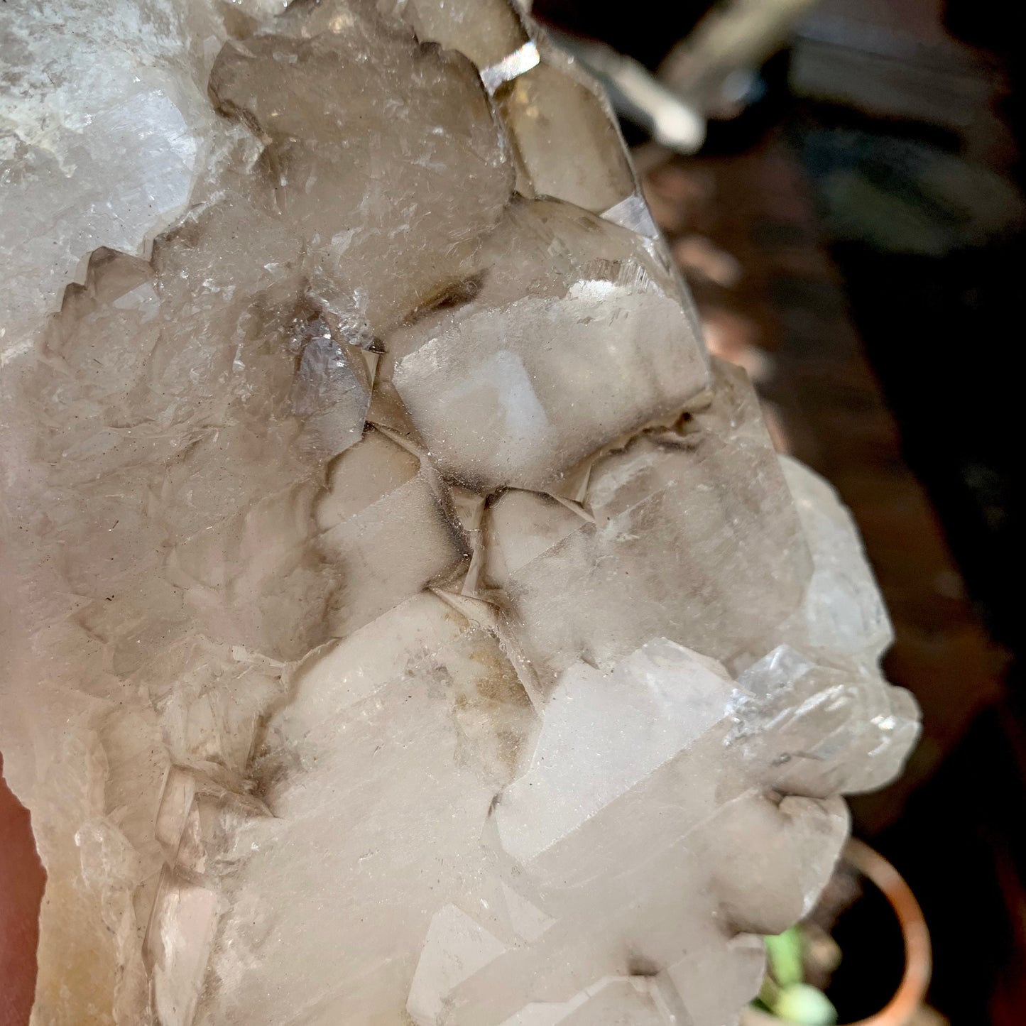 Smokey Elesital Quartz Specimen from Minas Gerais Brazil, 815g 1lb 12.8oz