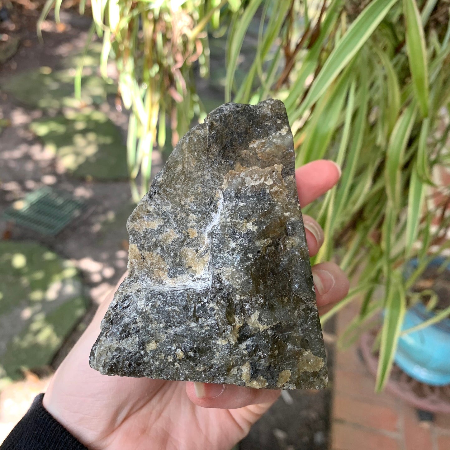Half Polished Polished Labradorite Free Form 555g From Madagascar