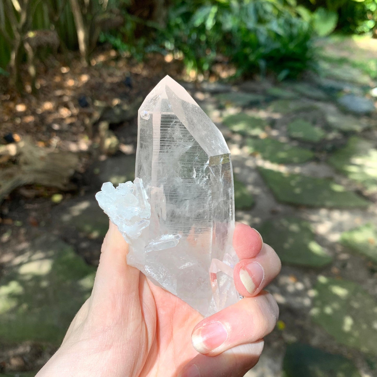Semi Water Clear Quartz Point From Mount. Ida Montgomery Co, Arkansas 236g Specimen