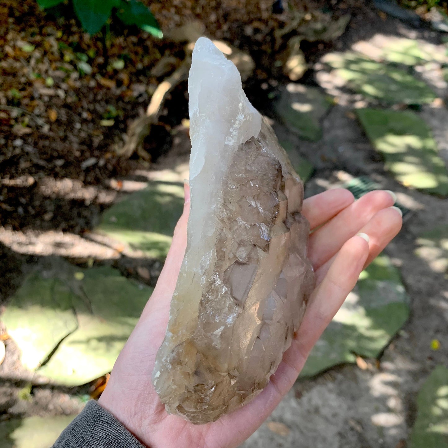 Smokey Elesital Quartz Specimen from Minas Gerais Brazil, 815g 1lb 12.8oz