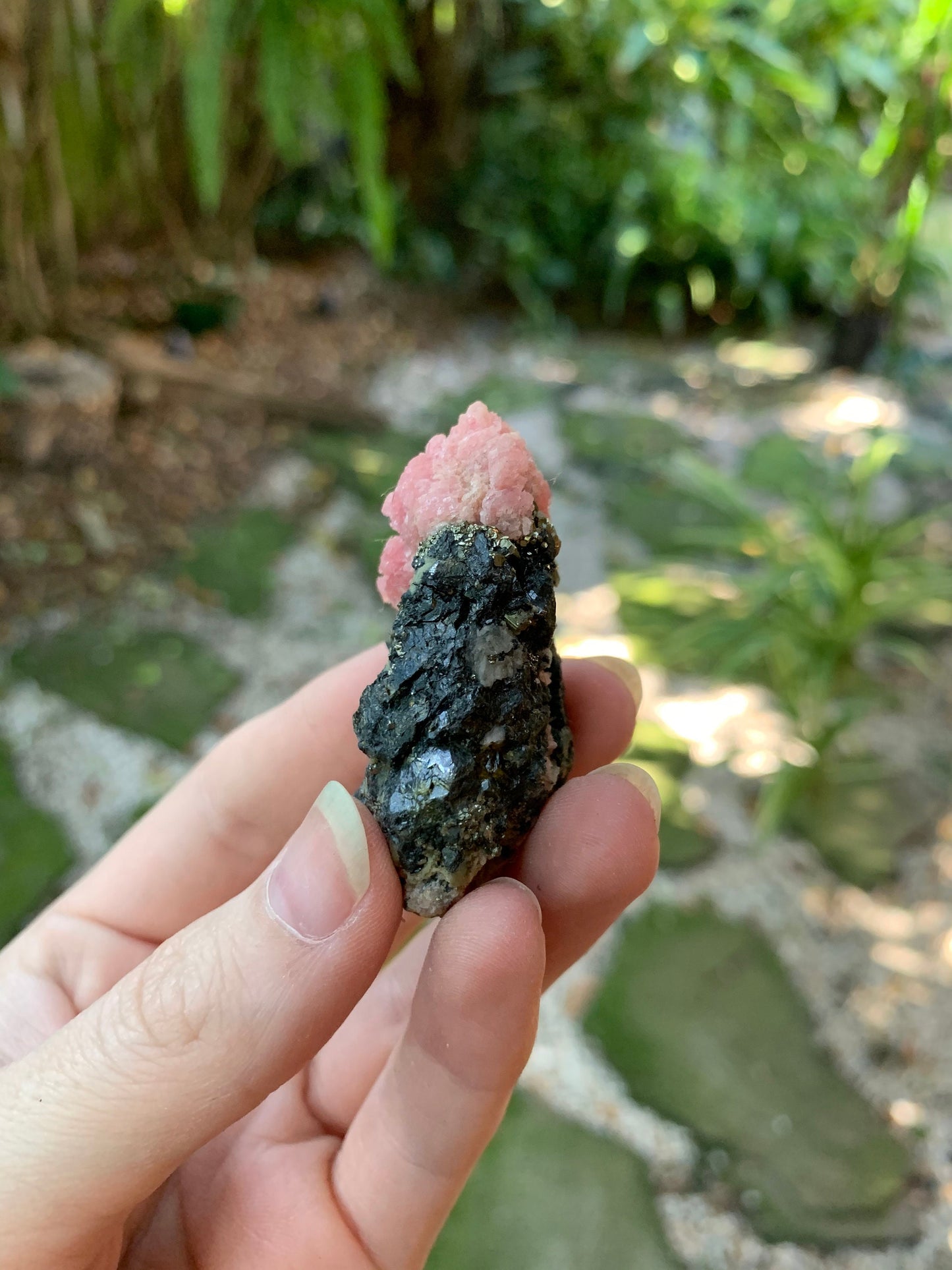 Rhodochrosite With Quartz and Pyrite 50.5g From Wuzhou, Guangxi Privinece, China Specimen