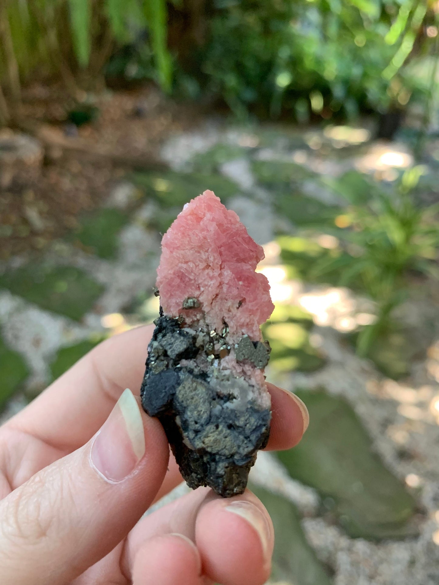 Rhodochrosite With Quartz and Pyrite 50.5g From Wuzhou, Guangxi Privinece, China Specimen
