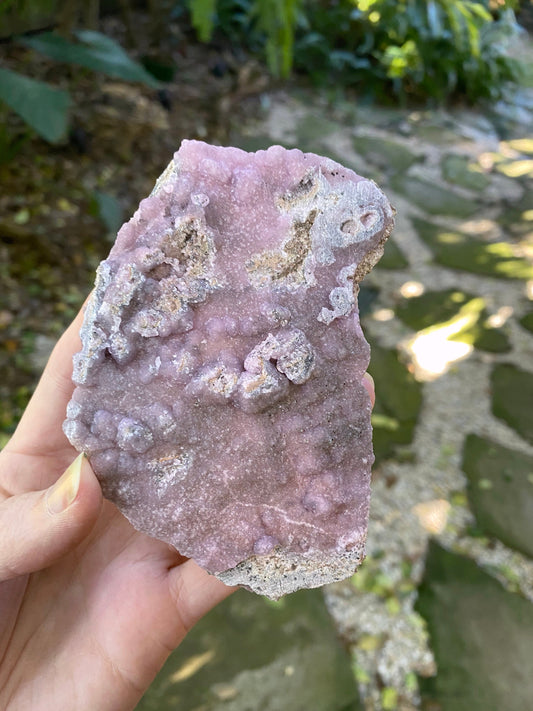 Light Pink and Purple Botryoidal Smithsonite 300g Specimen from Choix Sinaloa Mexico