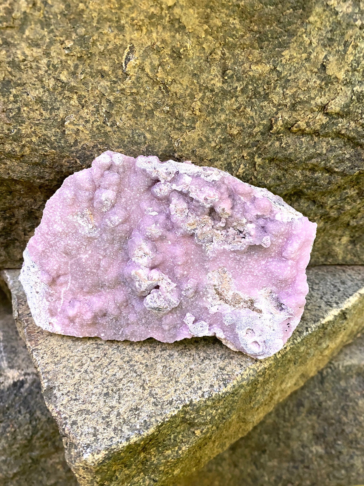 Light Pink and Purple Botryoidal Smithsonite 300g Specimen from Choix Sinaloa Mexico