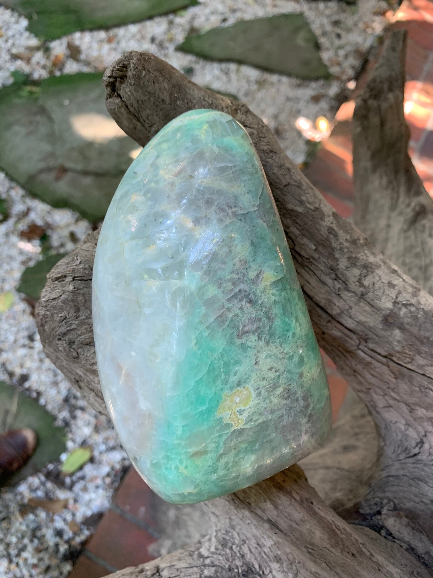 Polished Pale Green Garnierite Free Form 975g 2lbs 2.4oz From Madagascar Specimen