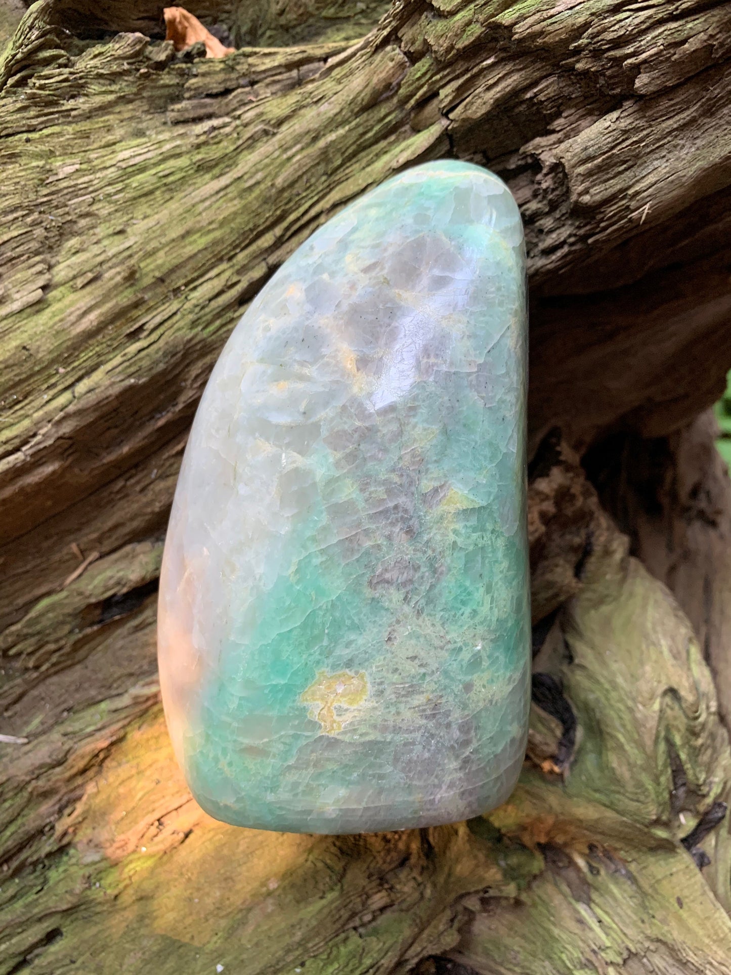 Polished Pale Green Garnierite Free Form 975g 2lbs 2.4oz From Madagascar Specimen