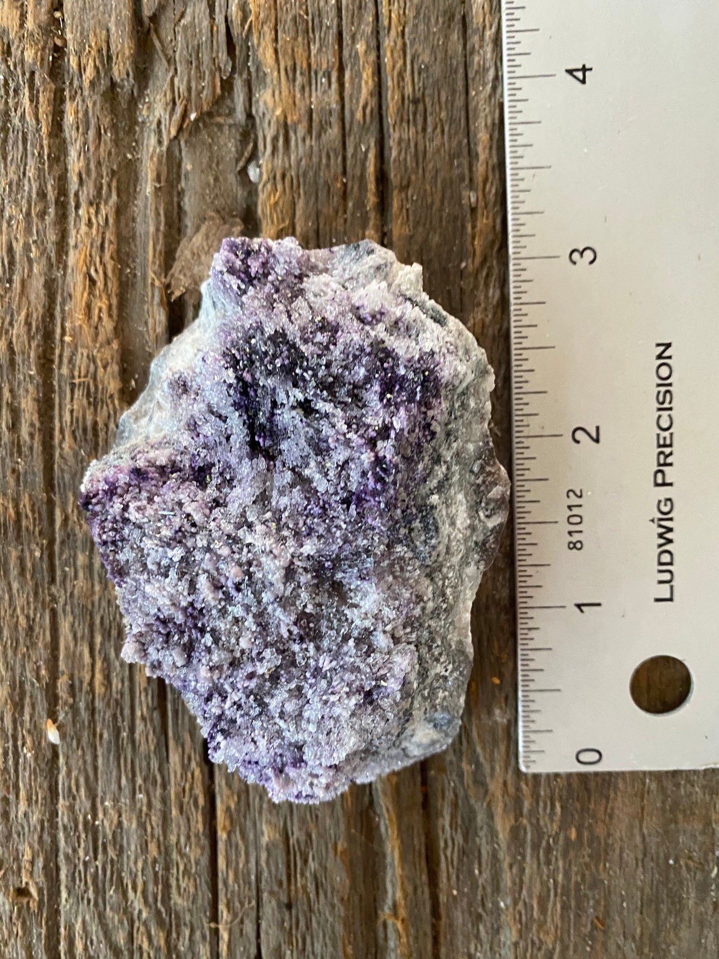 Purple Fluorite and Selenite Specimen from, Chihuahna, Mexico 100.6g Specimen