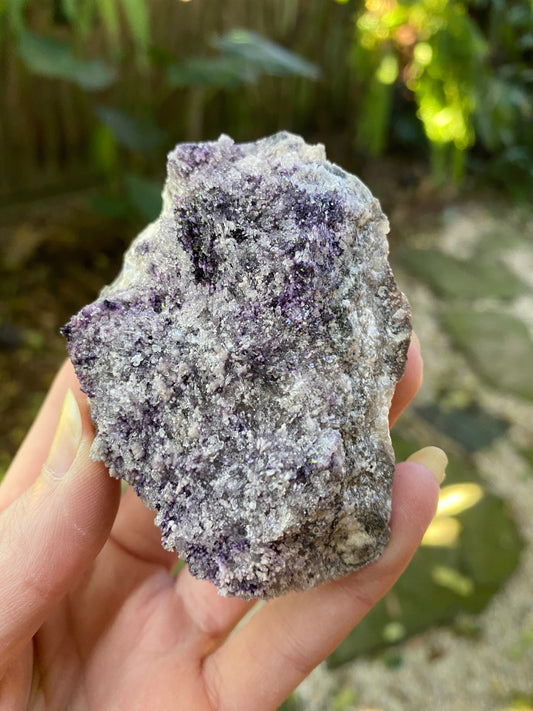 Purple Fluorite and Selenite Specimen from, Chihuahna, Mexico 100.6g Specimen