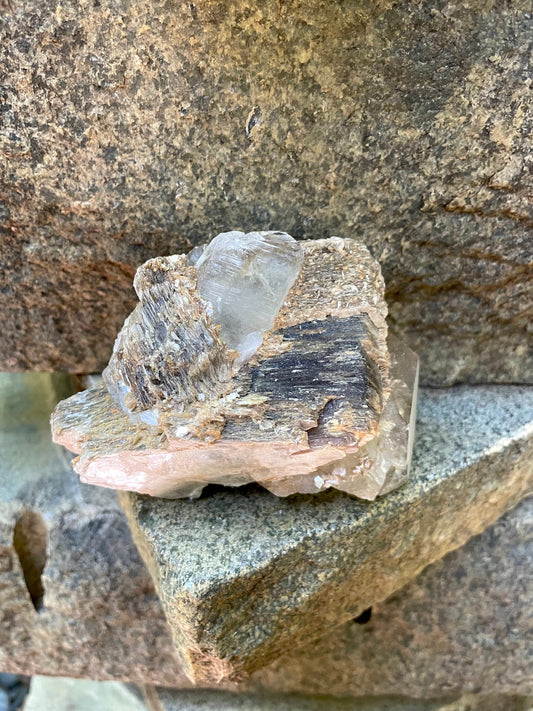 Mica with Quartz Specimen From Minas Gerais Brazil 510g 1lb 2oz Crystals