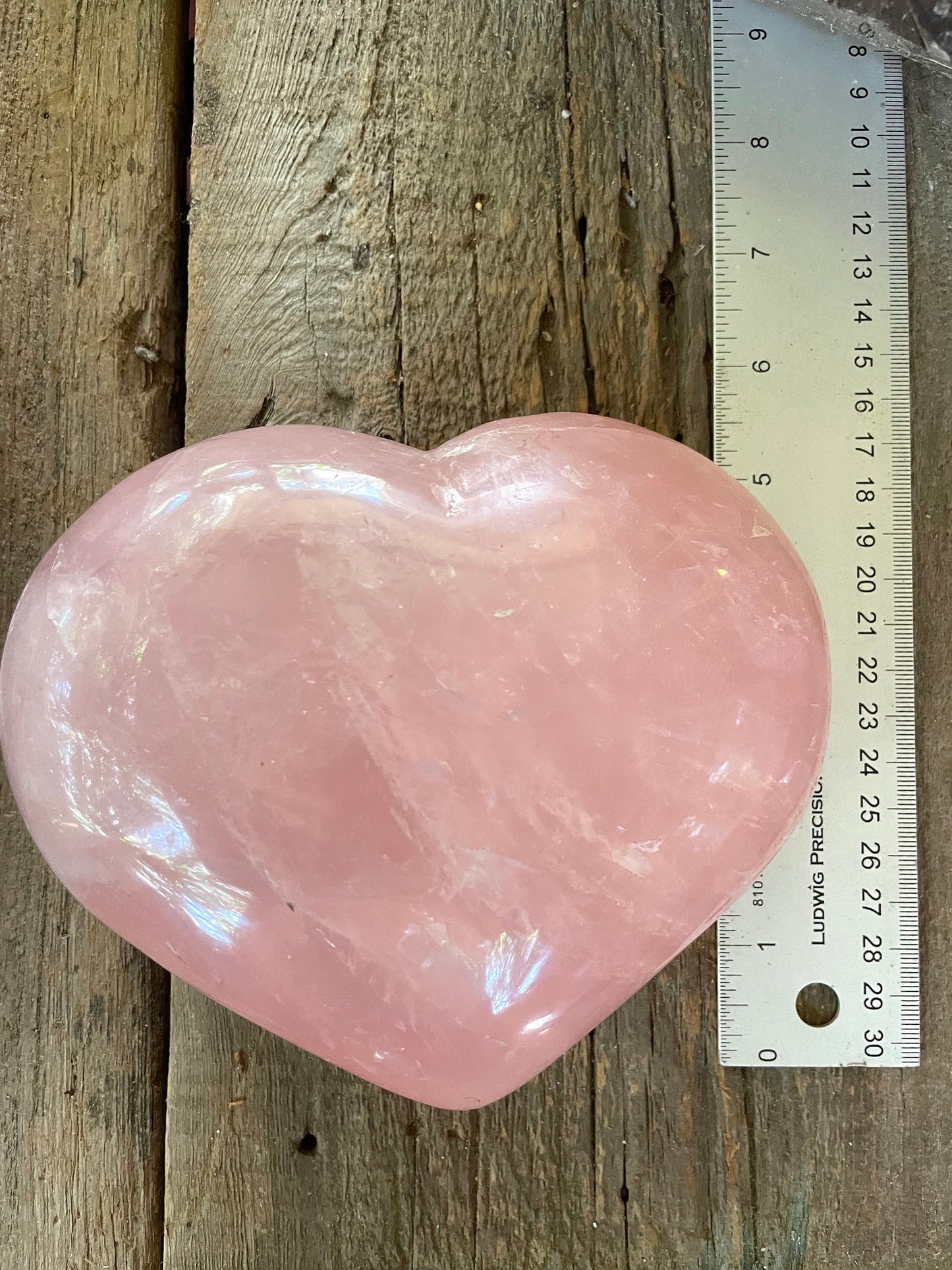 Polished Rose Quartz Heart 1815g 4lbs Specimen From Madagascar