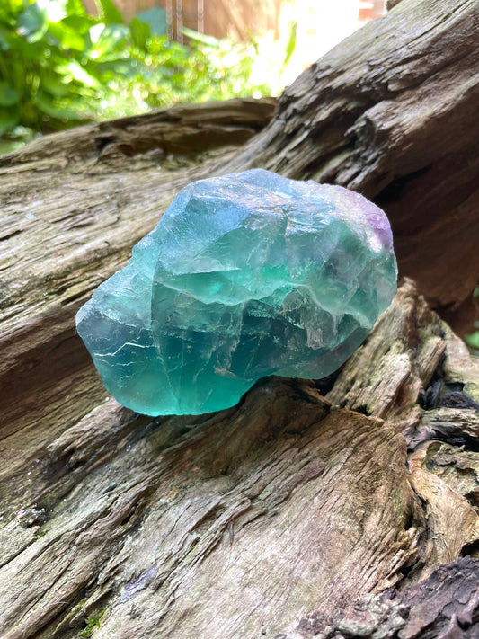 Raw Rainbow Fluorite Display Piece 795g From Mexico, Specimen