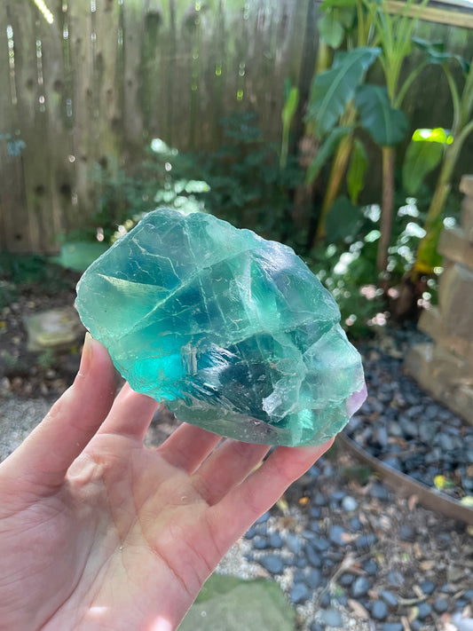 Raw Rainbow Fluorite Display Piece 795g From Mexico, Specimen