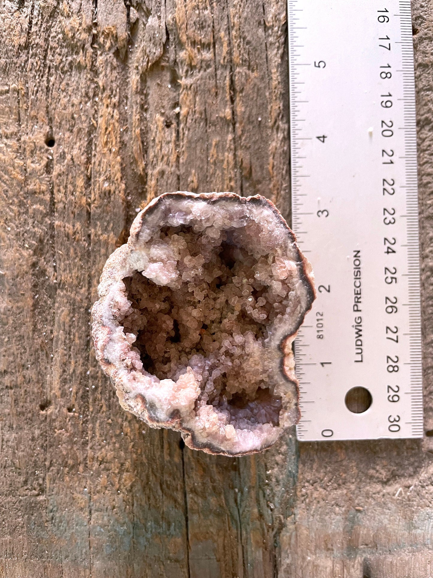 Rare Pink Amethyst Specimen Geode, From Patagonia 156g