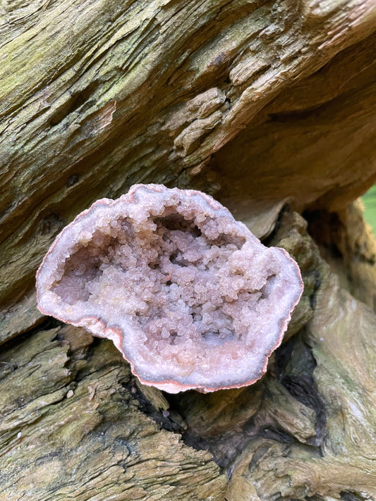 Rare Pink Amethyst Specimen Geode, From Patagonia 156g