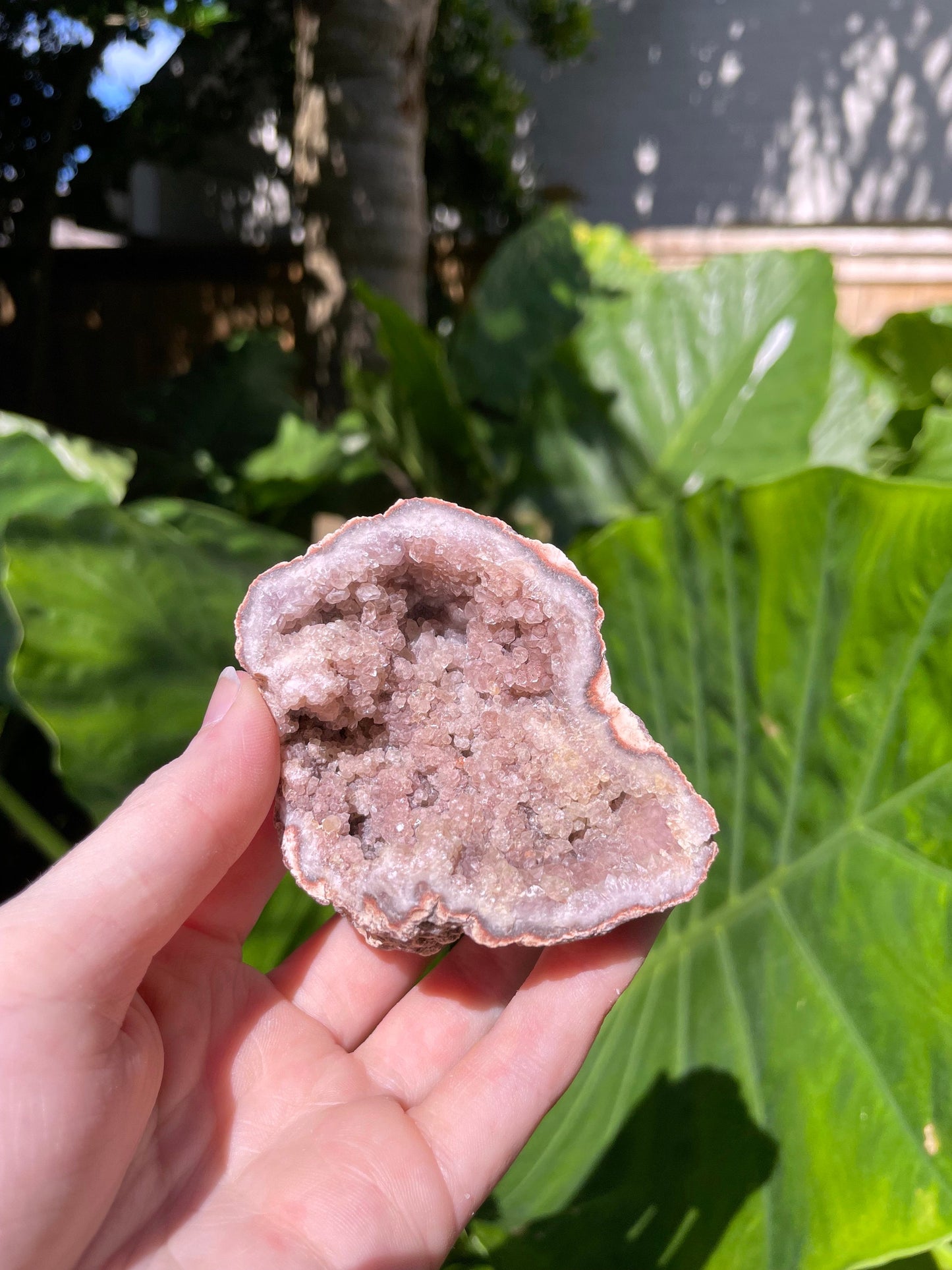 Rare Pink Amethyst Specimen Geode, From Patagonia 156g