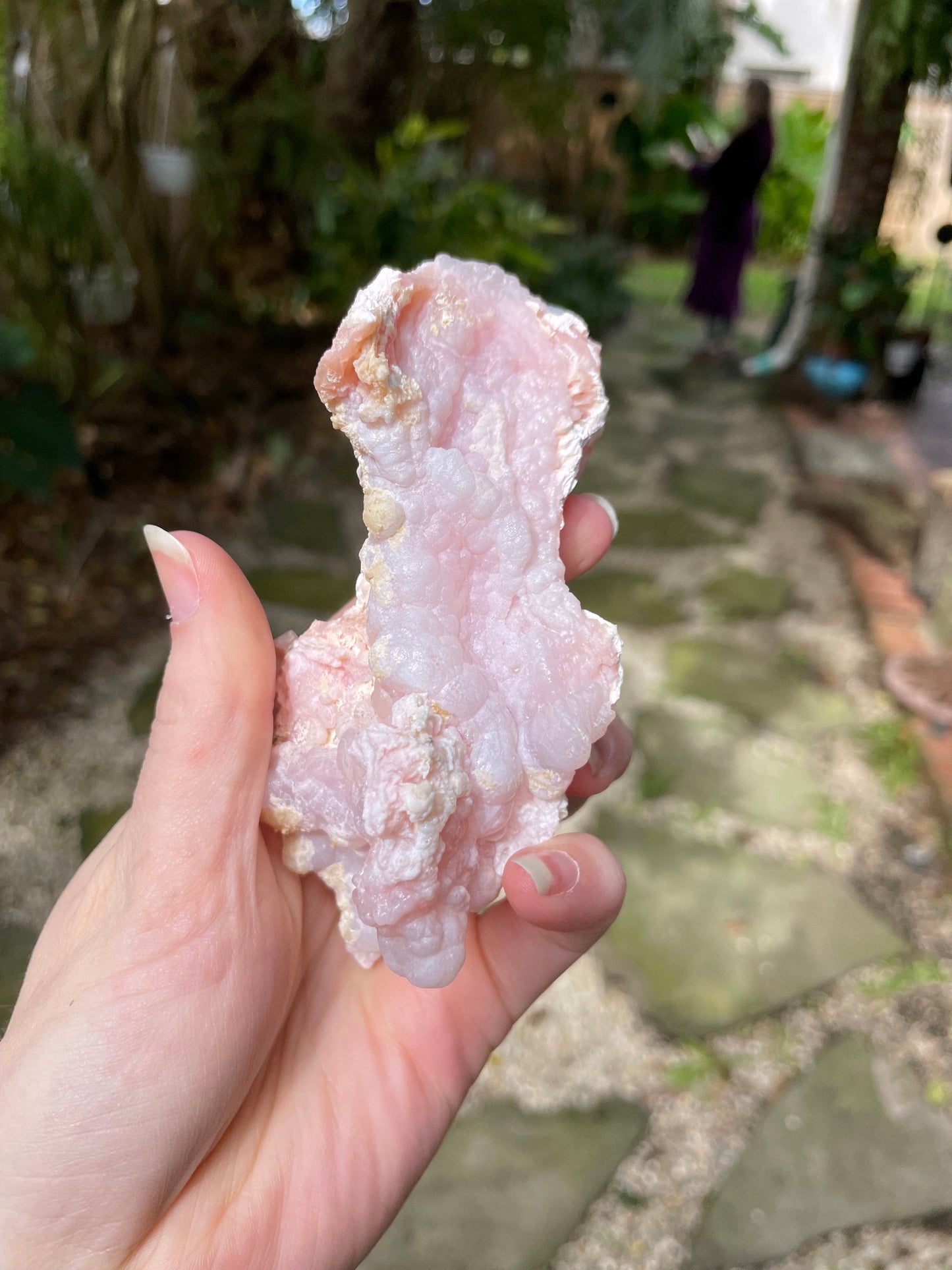 Beautiful Botryoidal Natural Pink Opal from Ica, Peru Specimen 133.4g