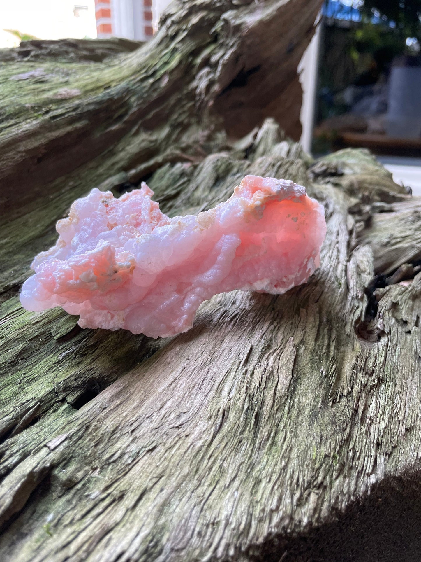 Beautiful Botryoidal Natural Pink Opal from Ica, Peru Specimen 133.4g