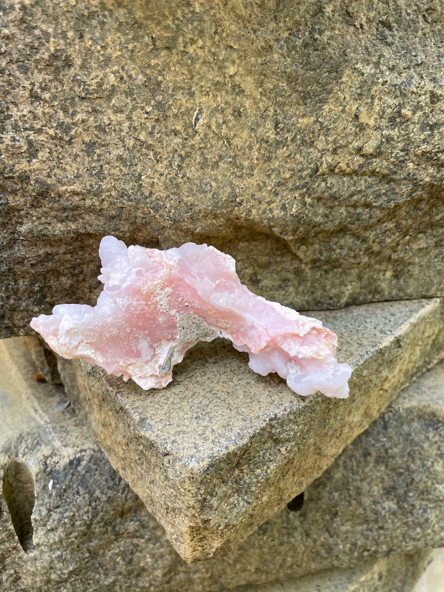 Beautiful Botryoidal Natural Pink Opal from Ica, Peru Specimen 133.4g