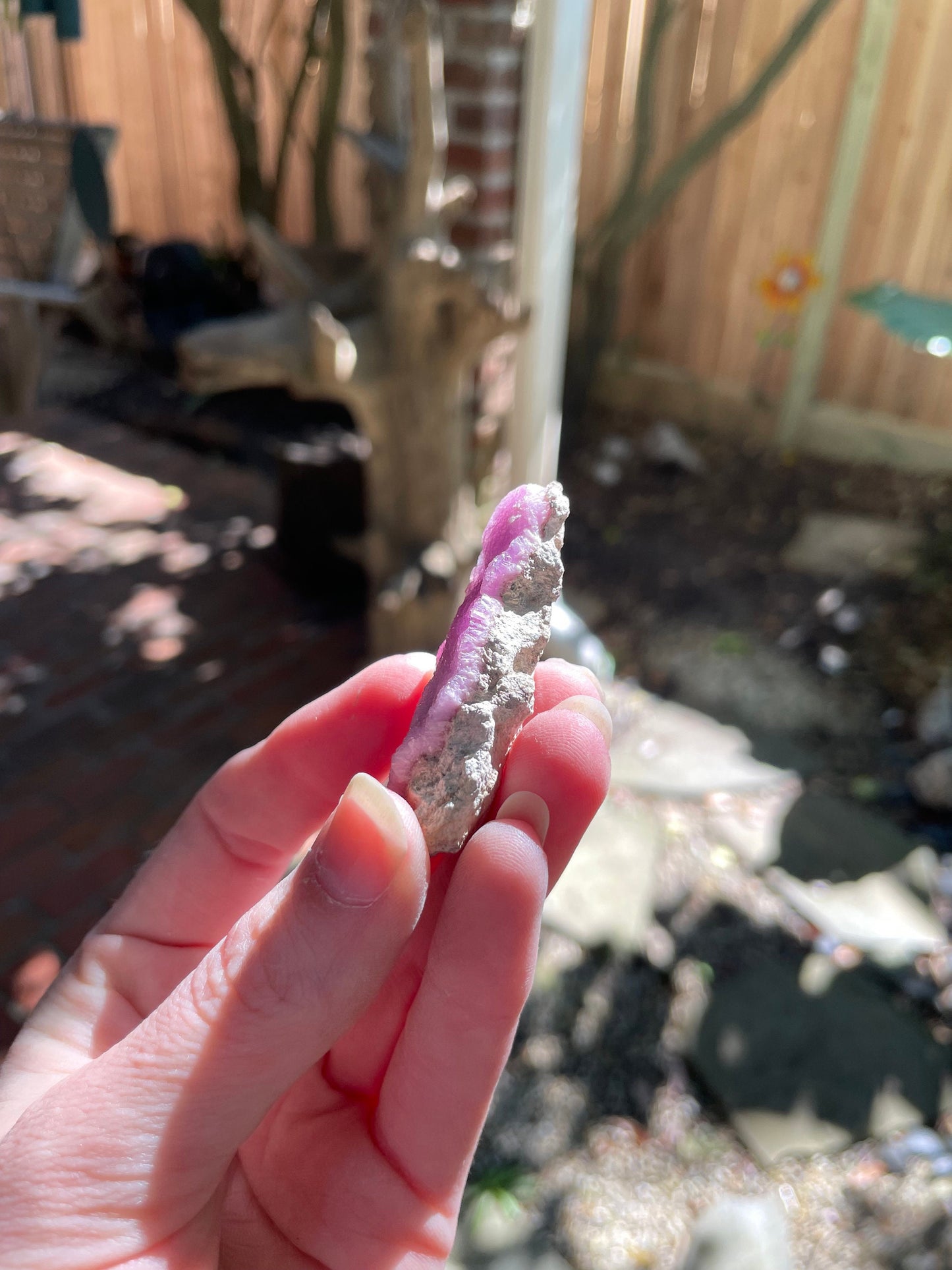 Beautiful Large Cobalt and Calcite From Zaire,18.6g Specimen Mineral