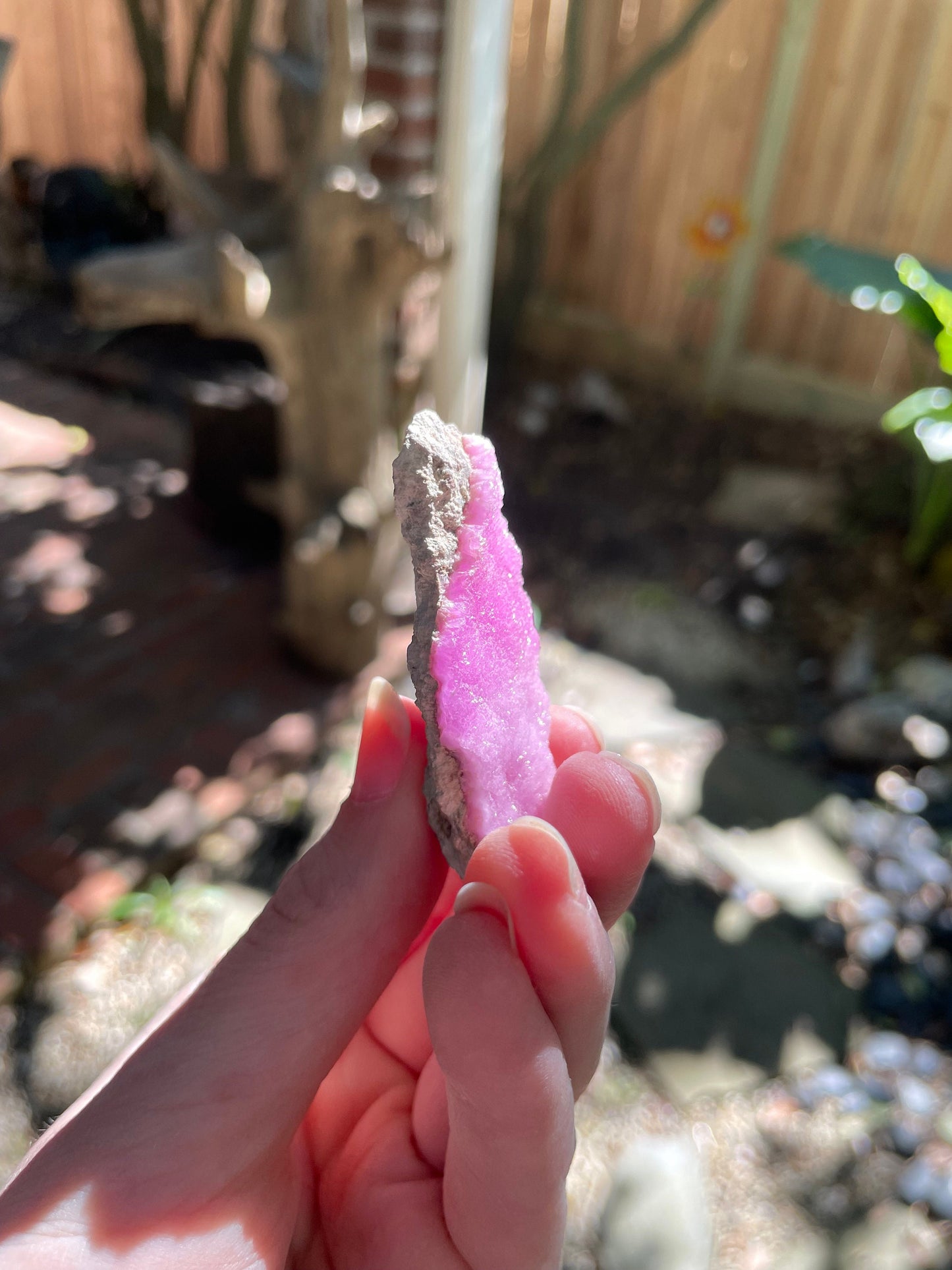 Beautiful Large Cobalt and Calcite From Zaire,18.6g Specimen Mineral