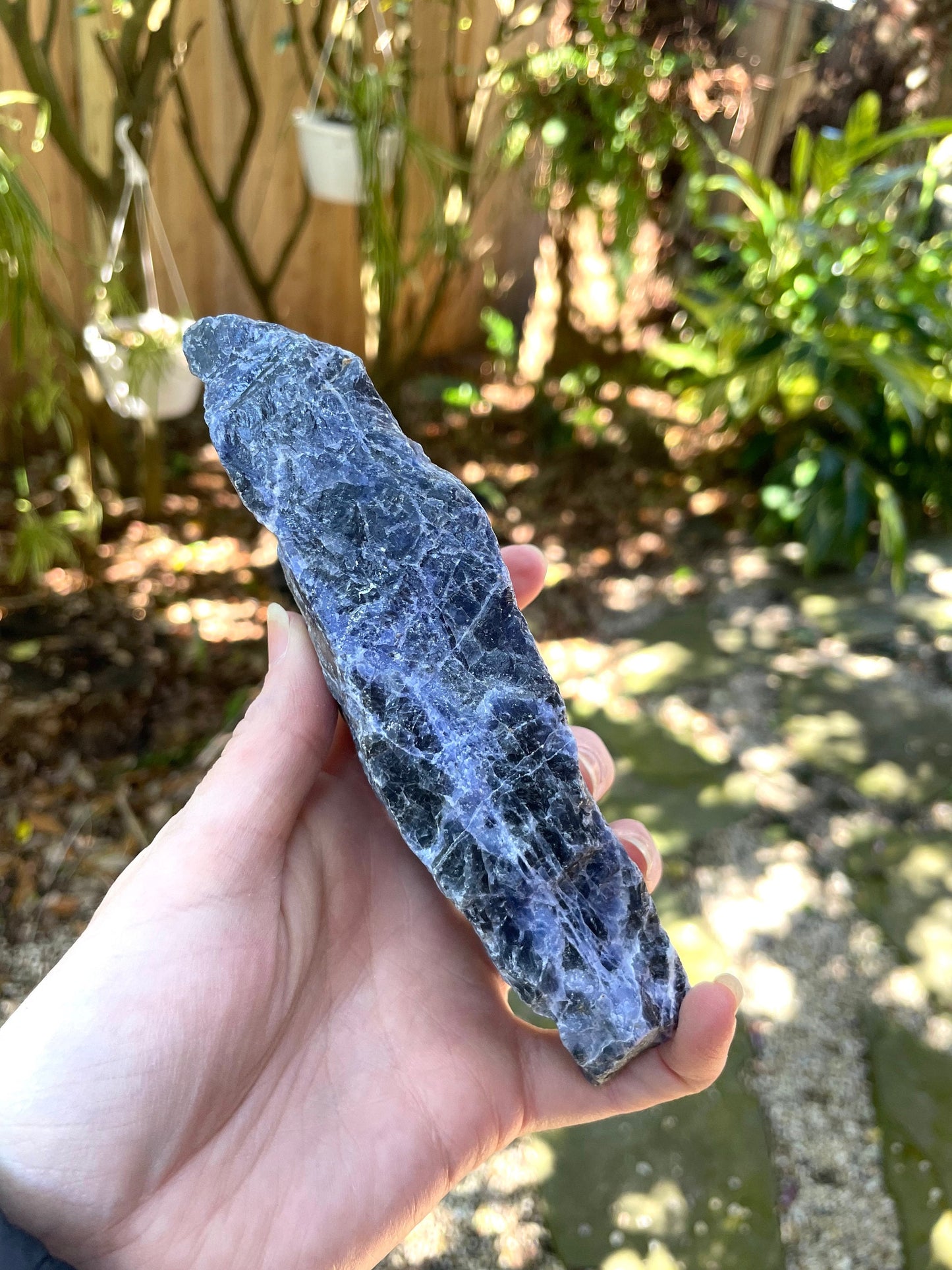 Blue Sodalite Raw Natural Crystal Specimen 354g Specimen from Brazil