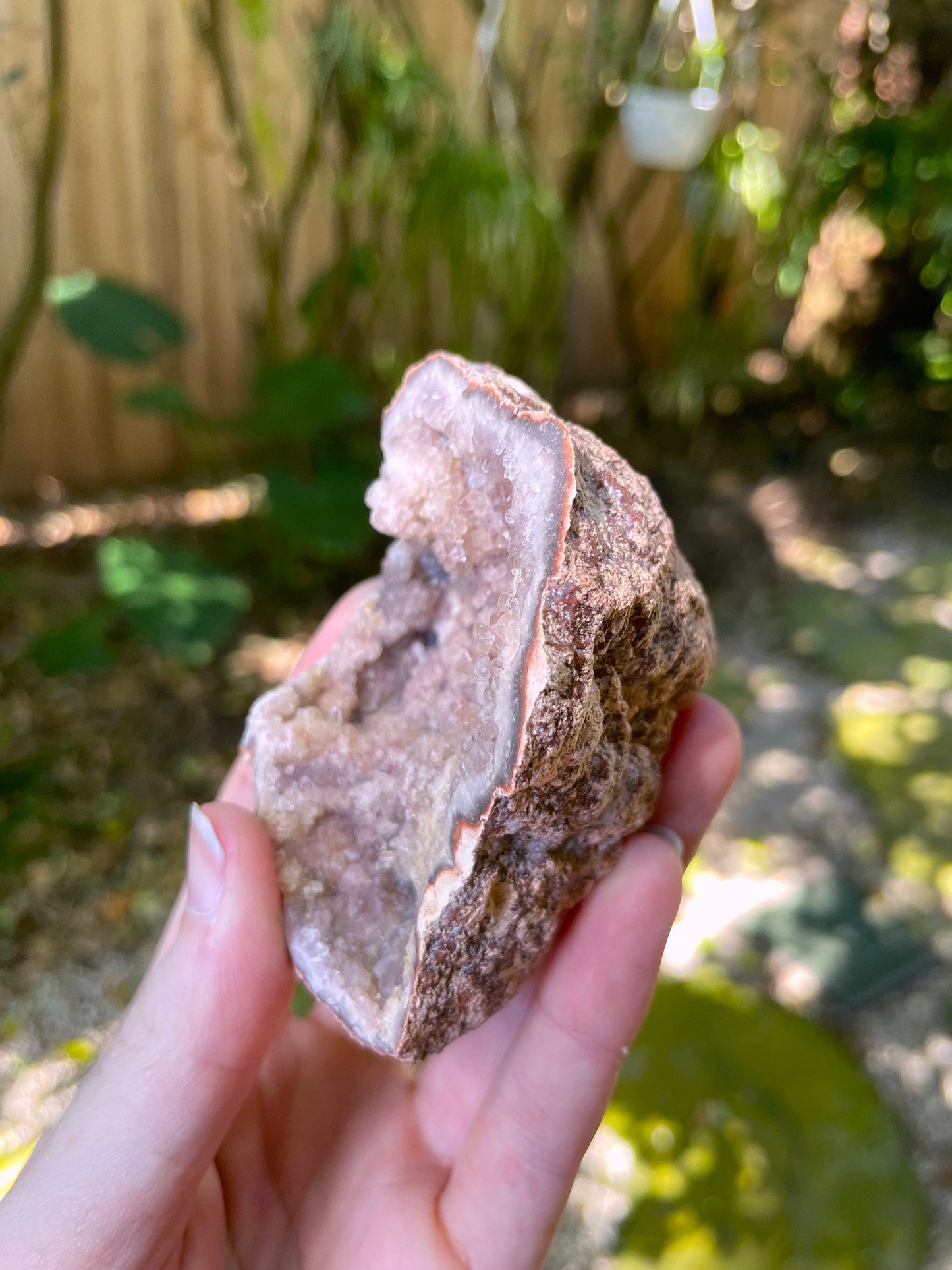 Rare Pink Amethyst Specimen Geode, From Patagonia 156g