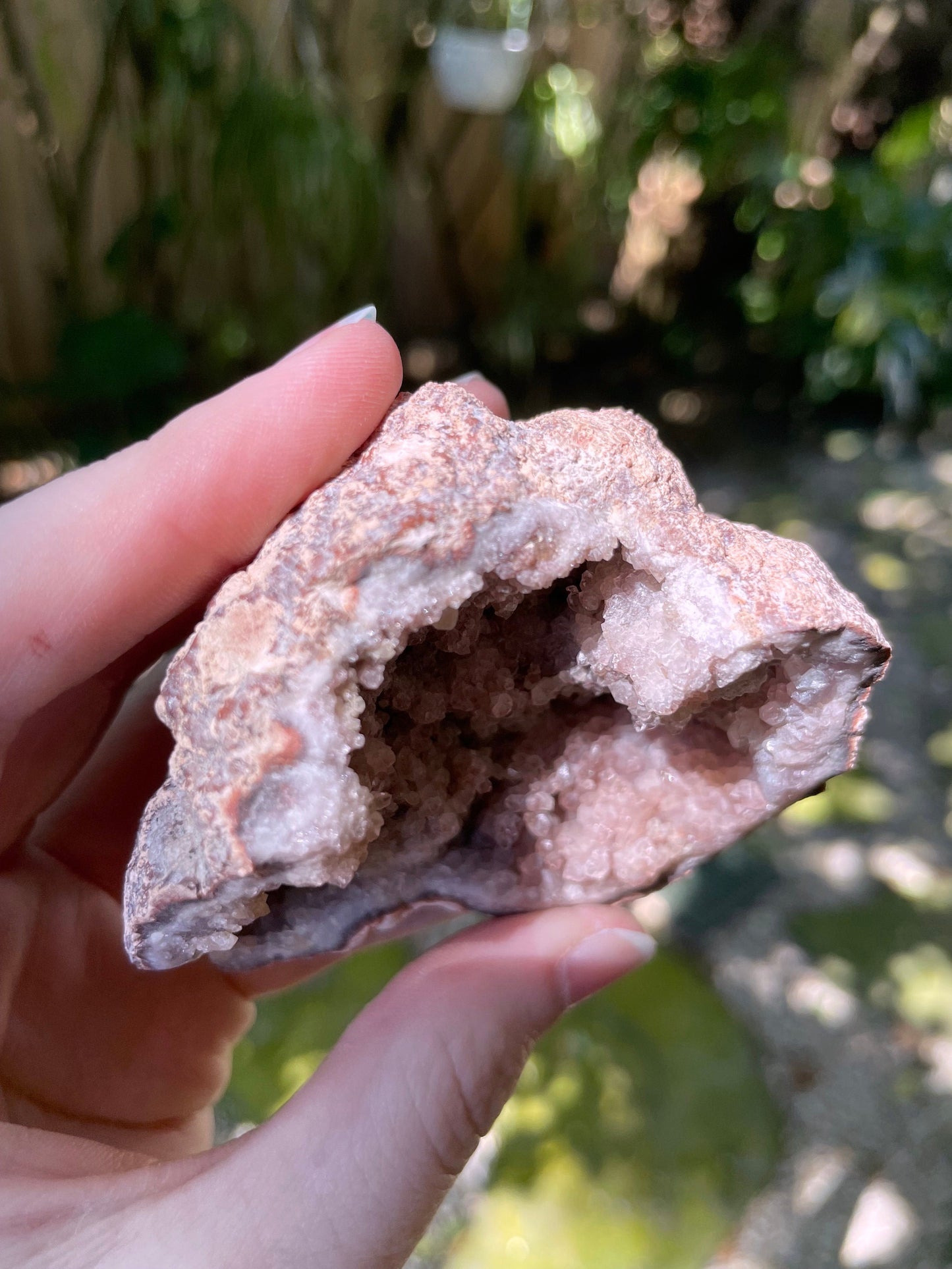 Rare Pink Amethyst Specimen Geode, From Patagonia 156g