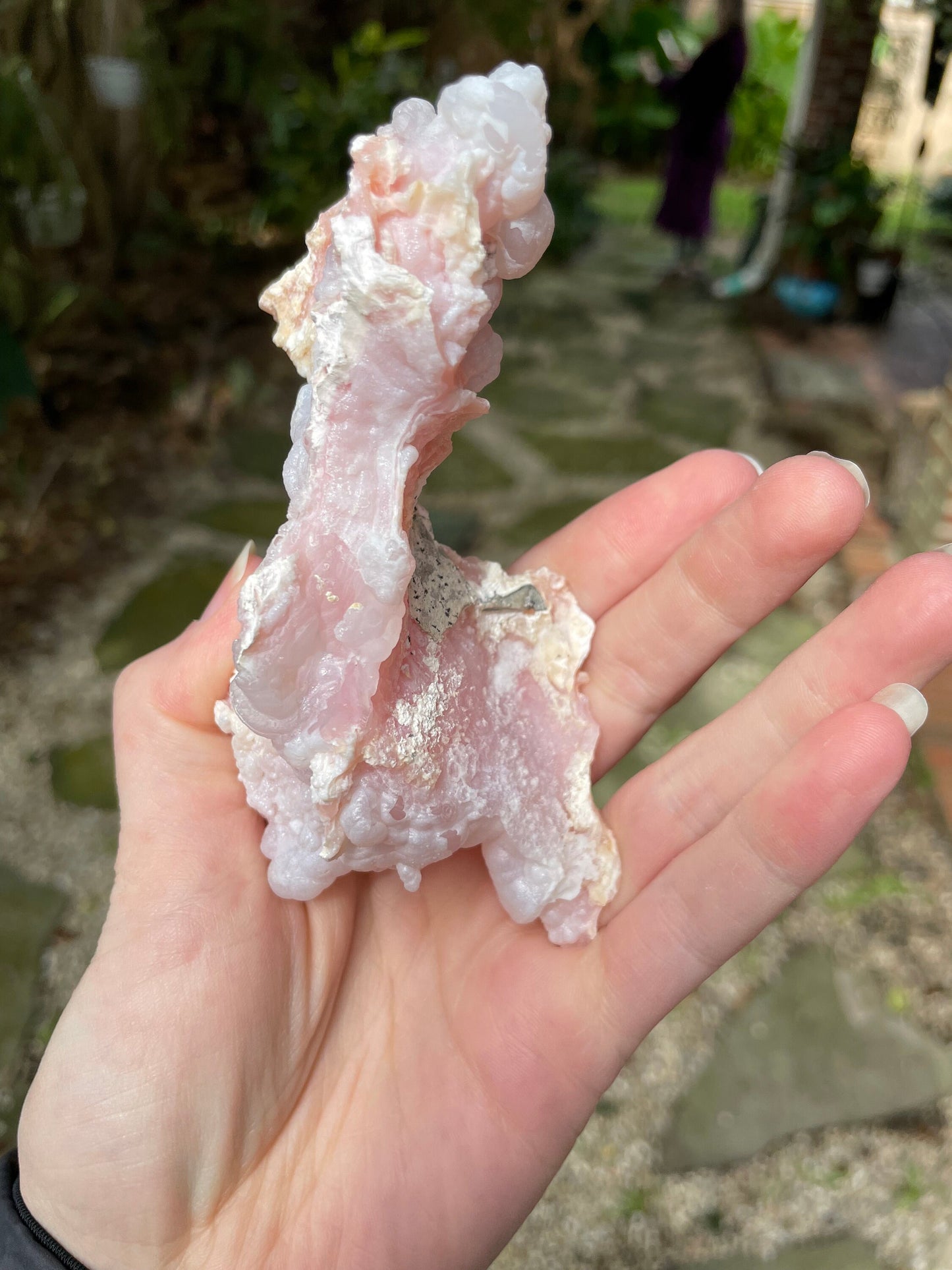 Beautiful Botryoidal Natural Pink Opal from Ica, Peru Specimen 133.4g