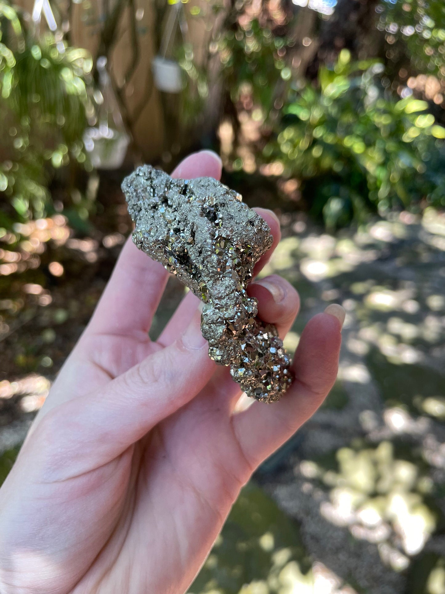 Beautiful Natural Raw Pyrite Crystal Specimen 144g, from Peru Mineral