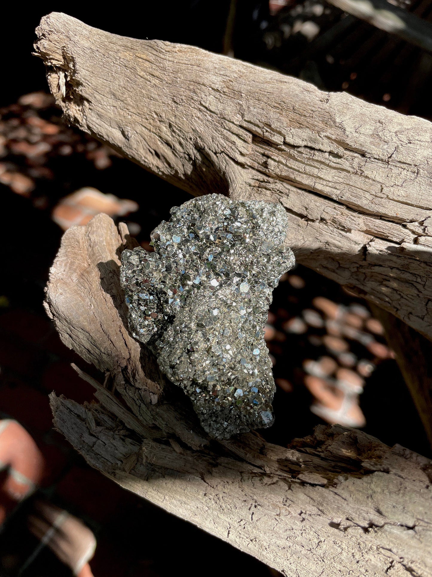 Beautiful Natural Raw Pyrite Crystal Specimen 144g, from Peru Mineral