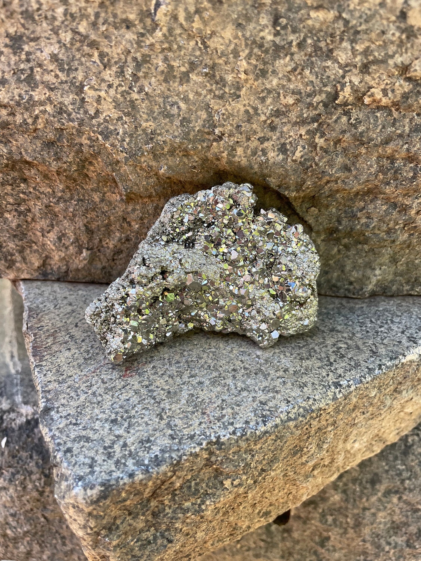 Beautiful Natural Raw Pyrite Crystal Specimen 144g, from Peru Mineral