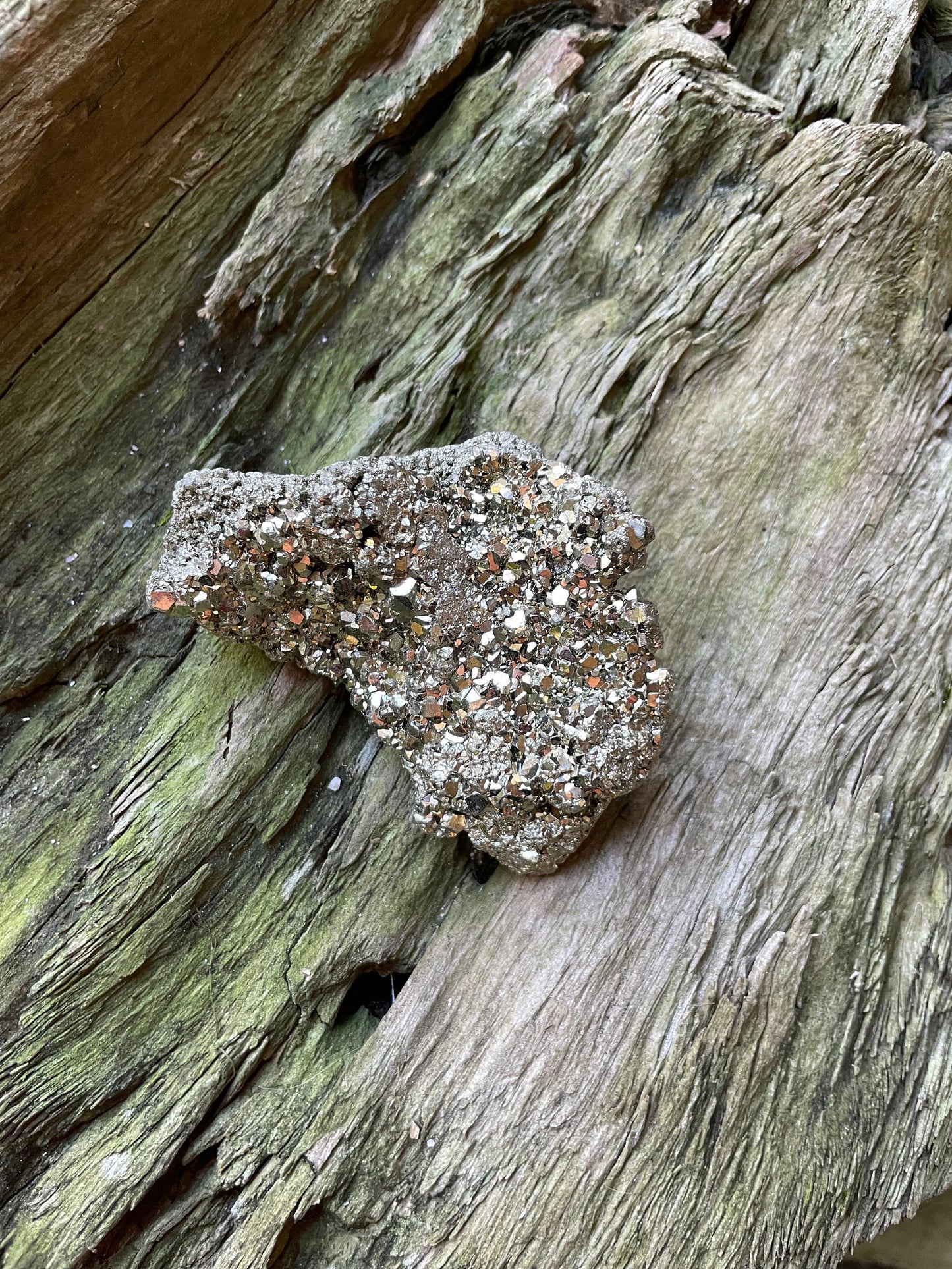 Beautiful Natural Raw Pyrite Crystal Specimen 144g, from Peru Mineral