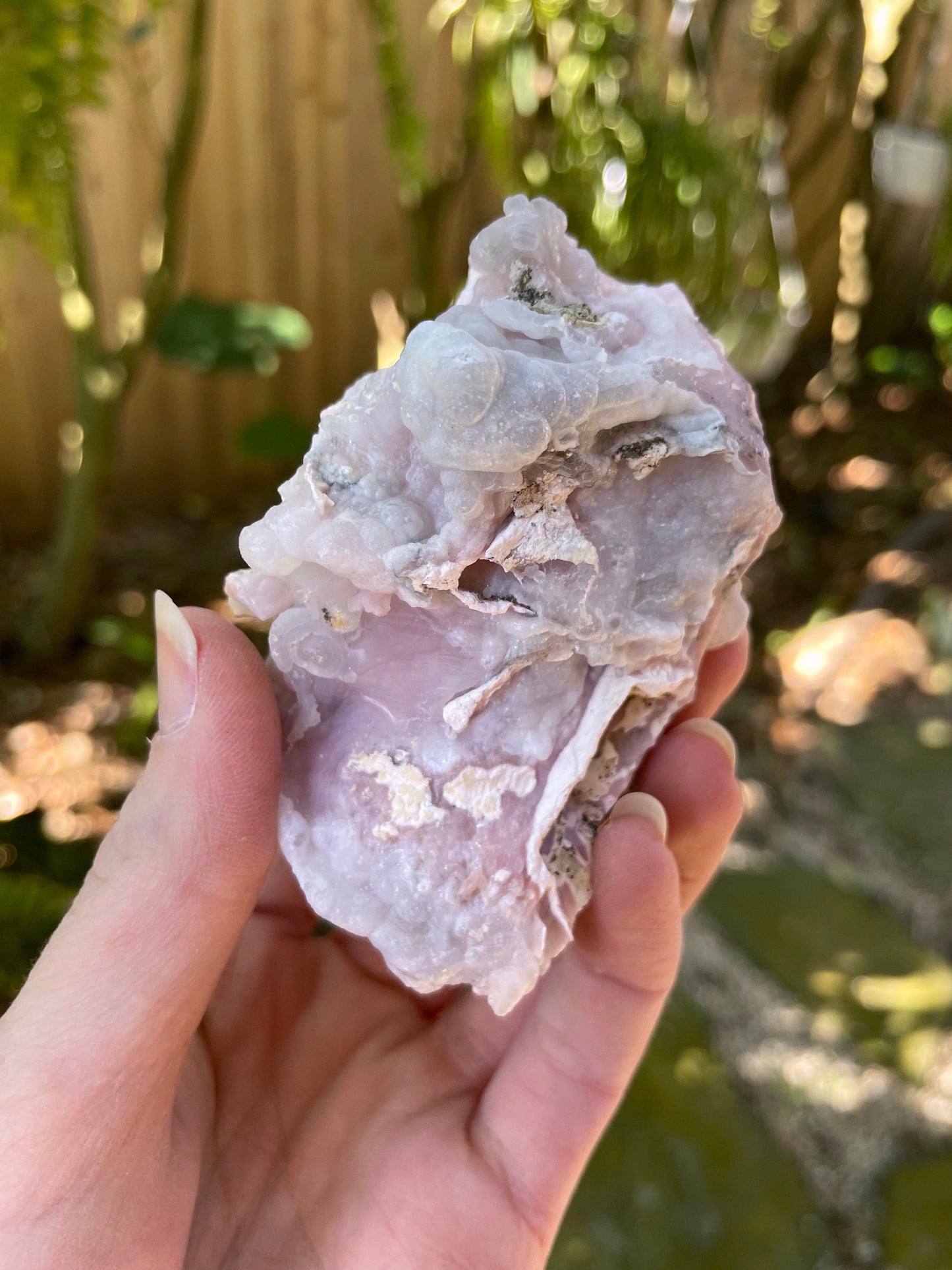Beautiful Natural Pink Opal from Ica, Peru Specimen 129.2g Mineral