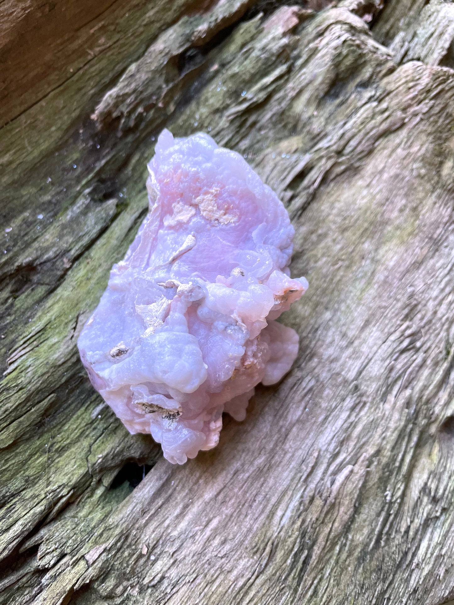 Beautiful Natural Pink Opal from Ica, Peru Specimen 129.2g Mineral
