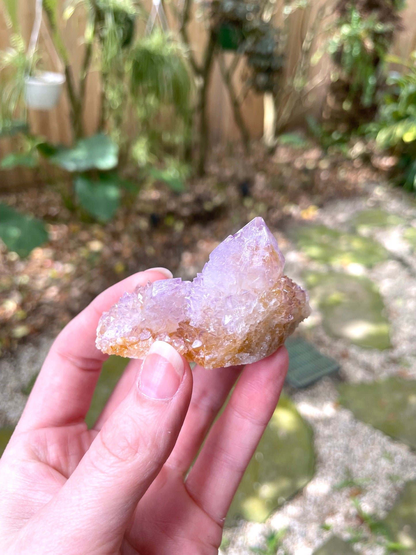 Amethyst w/Hematite Spirit Quartz Point Specimen 61.2g From Mpumalanga South Africa
