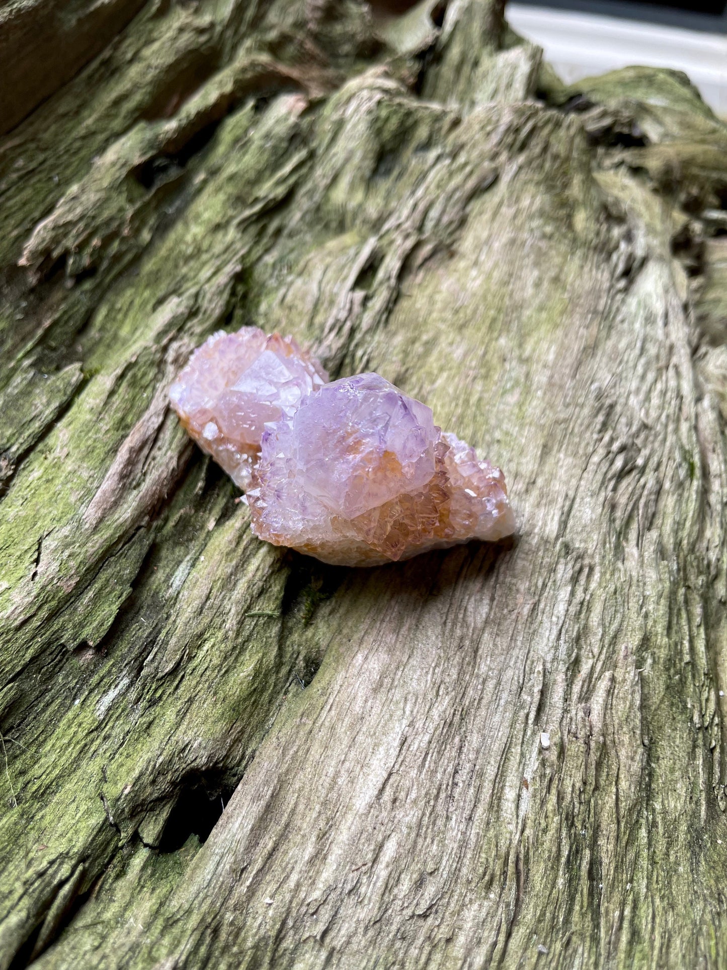 Amethyst w/Hematite Spirit Quartz Point Specimen 61.2g From Mpumalanga South Africa