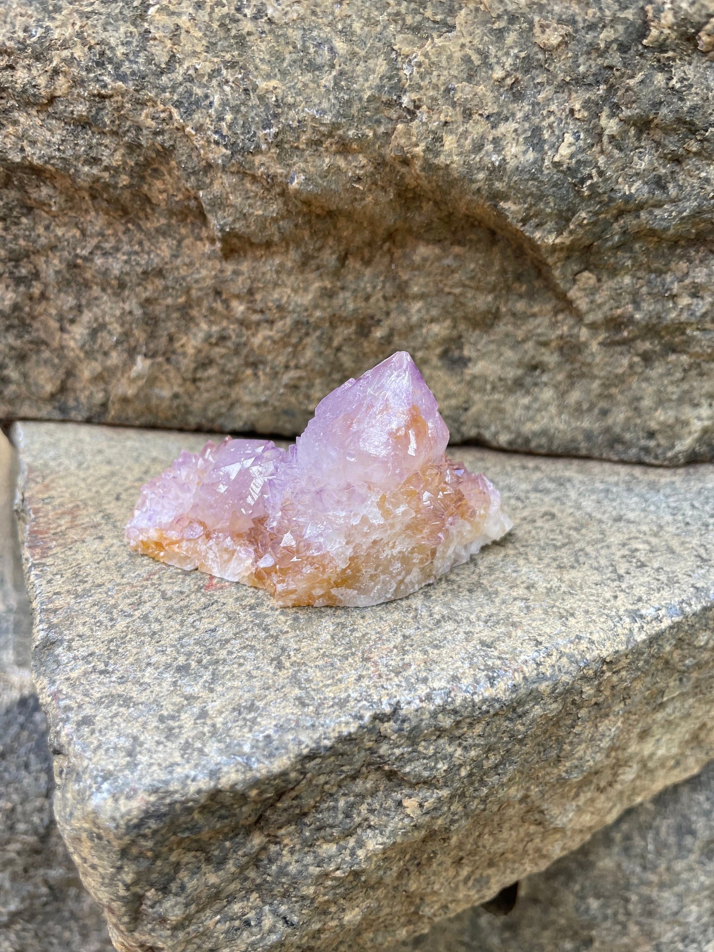 Amethyst w/Hematite Spirit Quartz Point Specimen 61.2g From Mpumalanga South Africa