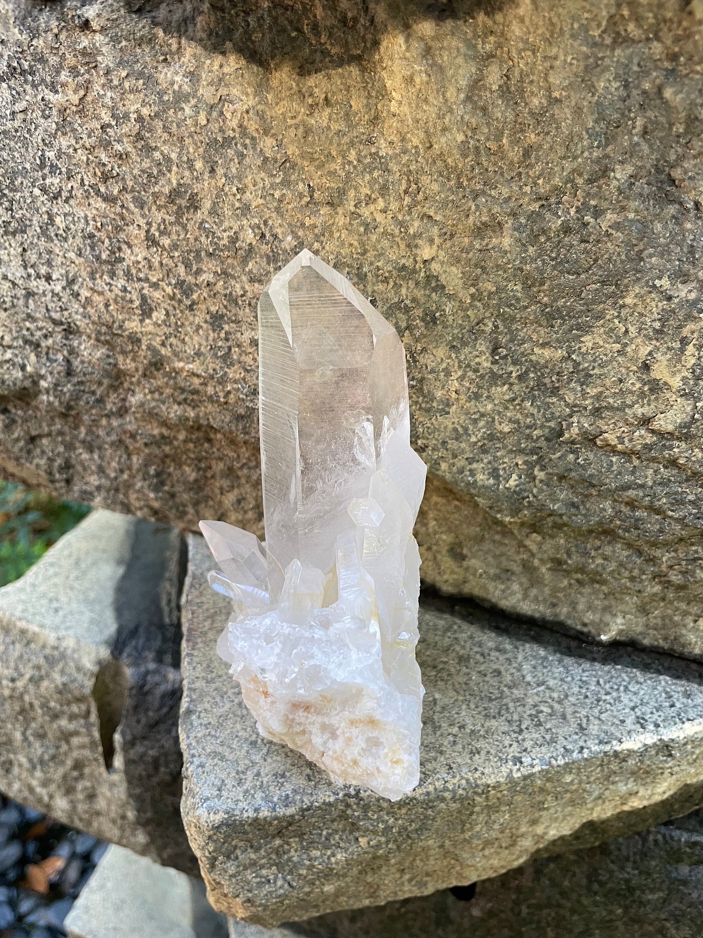 Gorgeous Water Clear Quartz Cluster From Mount. Ida Montgomery Co, Arkansas 332g Specimen