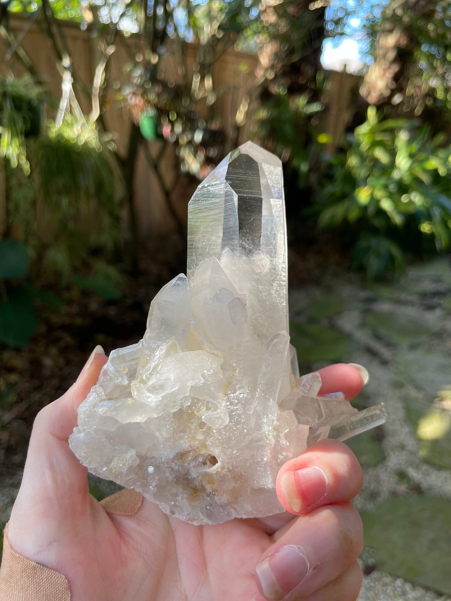 Gorgeous Water Clear Quartz Cluster From Mount. Ida Montgomery Co, Arkansas 332g Specimen